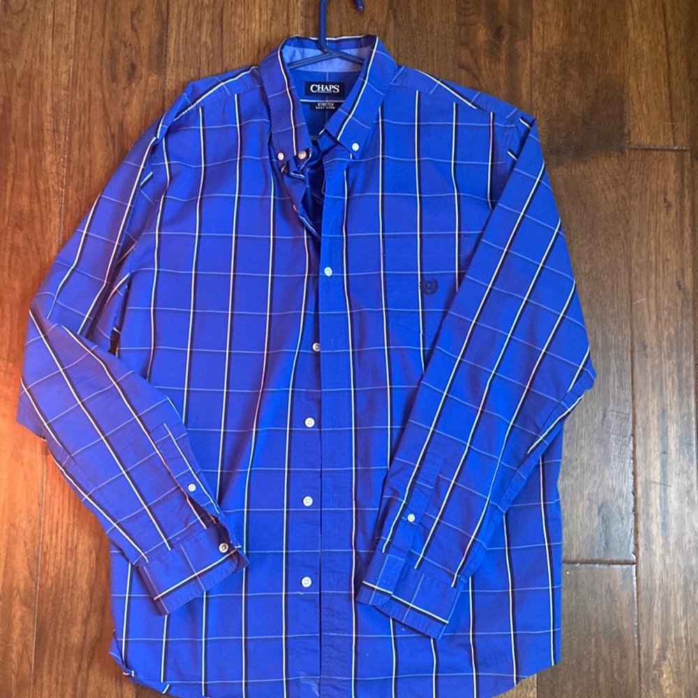 Mens Chaps long sleeve button down shirt